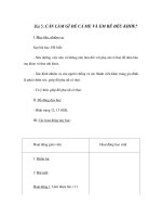 Tài liệu Gíao án 6 - CẦN LÀM GÌ ĐỂ CẢ ME VÀ EM BÉ ĐỀU KHỎE? doc