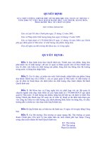 Tài liệu QUYẾT ĐỊNH CỦA THỦ TƯỚNG CHÍNH PHỦ VỀ VIỆC BAN HÀNH DANH MỤC SẢN PHẨM, HÀNG HÓA PHẢI KIỂM TRA VỀ CHẤT LƯỢNG docx