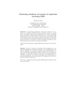 Enclosing solutions of systems of equations