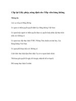 Tài liệu Cấp lại Giấy phép, năng định cho Tiếp viên hàng không ppt