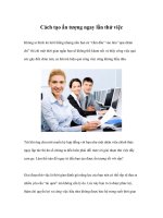 Tài liệu Cách tạo ấn tượng ngay lần thử việc pptx