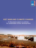 viet nam và biesn đổi khí hậu