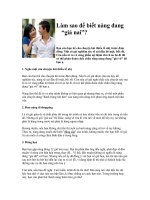 Tài liệu Làm sao để biết nàng đang giả nai ppt