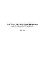 Overview of the Capital Markets in Vietnamand Directions for Development 