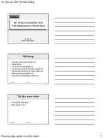 Tài liệu Nghiên cứu khoa học kinh doanh_ Chương 3 pptx