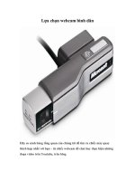 Tài liệu Lựa chọn webcam bình dân pptx