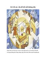 Tài liệu Gỡ rối các vấn đề kết nối không dây pptx