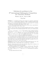 Tài liệu Đề thi Olympic sinh viên thế giới năm 2002 ngày 1 doc