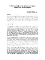 Tài liệu Thử đề xuất một chương trình khung cho ngành đào tạo cơ điện tử ppt