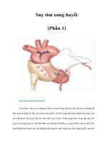 Tài liệu Suy tim xung huyết (Phần 1) doc