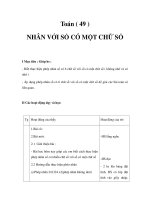 Tài liệu Tóan - Nhân với số có mộ chữ số doc