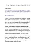 Tài liệu Google với giải pháp cứu ngành công nghiệp báo chí doc