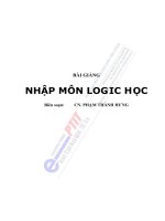 Tài liệu Bài giảng: Nhập môn logic học pdf