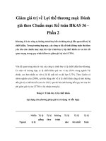 Tài liệu Giảm giá trị về Lợi thế thương mại: Đánh giá theo Chuẩn mực Kế toán HKAS 36 docx