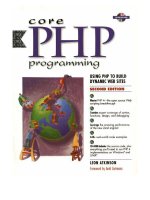 Core PHP programming   using PHP to build dynamic web sites