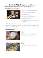 Tài liệu Bánh xèo Nhật theo phong cách teens pptx