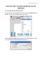 Tài liệu Học Adobe Flash CS4 căn bản Flash CS4 - Bài 8 ppt