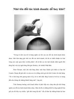 Tài liệu Nhớ tên đối tác kinh doanh: dễ hay khó? pptx