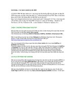 Tài liệu Giới thiệu - Các bước chuẩn bị cần thiết docx