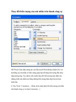 Tài liệu Thay đổi biểu tượng của nút nhấn trên thanh công cụ docx