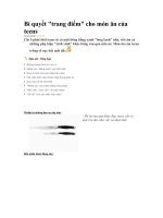 Tài liệu Bí quyết trang điểm cho món ăn của teens ppt