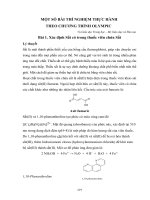 MỘT SỐ BÀI THÍ NGHIỆM TRONG THI  OLYMPIC  