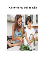 Tài liệu Chế biến rau quả an toàn pdf