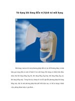 Tài liệu Sử dụng khí dung điều trị bệnh tai mũi họng pptx