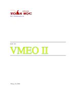 Tài liệu Đề bài đáp án VMEO II docx
