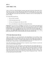 Tài liệu BÀI 1: GIỚI THIỆU UML ppt