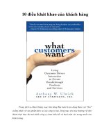 Tài liệu 10 điều khát khao của khách hàng doc
