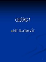 Tài liệu Điều tra chọn mẫu_chương 7 pptx