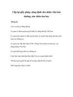 Tài liệu Cấp lại giấy phép, năng định cho nhân viên bảo dưỡng, sửa chữa tàu bay doc