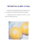 Tài liệu Bài thuốc hay từ giấm và trứng doc