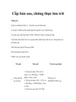 Tài liệu Cấp bản sao, chứng thực lưu trữ ppt