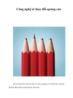 Tài liệu Công nghệ sẽ thay đổi quảng cáo docx