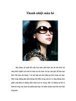 Tài liệu Thanh nhiệt mùa hè pdf