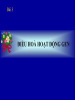 Tài liệu bai 3 dieu hoa hoat dong gen ppt