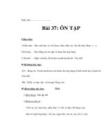 Tài liệu Giáo án học vần lớp 1 - ài 37: ÔN TẬP ppt