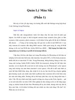 Tài liệu Quản Lý Màu Sắc (Phần 1) docx