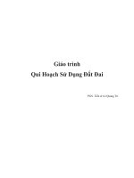 Tài liệu Quy hoạch sử dụng đất đai ( Chương 1) doc