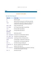 Tài liệu Phím Tắt Interner Explorer pptx