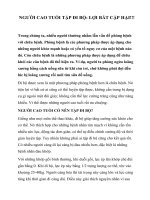 Tài liệu NGƯỜI CAO TUỔI TẬP ÐI BỘ: LỢI BẤT CẬP HẠI!!! pptx