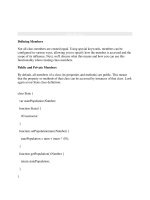 Tài liệu Defining Members pptx