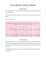 Tài liệu Các ca điện tim ( Câu hỏi và đáp án) doc