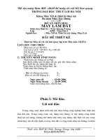 Thiết kế máy ủi với lưỡi ben quay lắp trên máy kéo d155a  