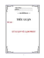 Tài liệu Tiểu luận: Lạm phát pptx
