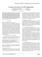 Z source inverter for UPS application 