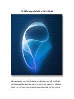 Tài liệu 10 điều bạn nên biết về Silverlight doc