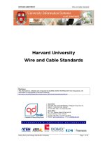 Tài liệu Cabling Standard - (Private) - Harvard University - Wire and Cable Standards pptx